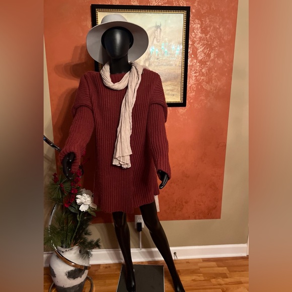 See By Chloe Burgundy Cardigan